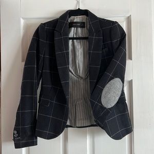Navy Blue Wool Blend Zara Blazer